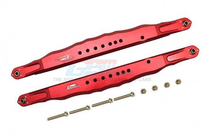 Aluminum 7075 Alloy Rear Lower Trailing Arms Upgrade For Losi Super Baja REY 2.0 1/6 Scale Truck (Silver)