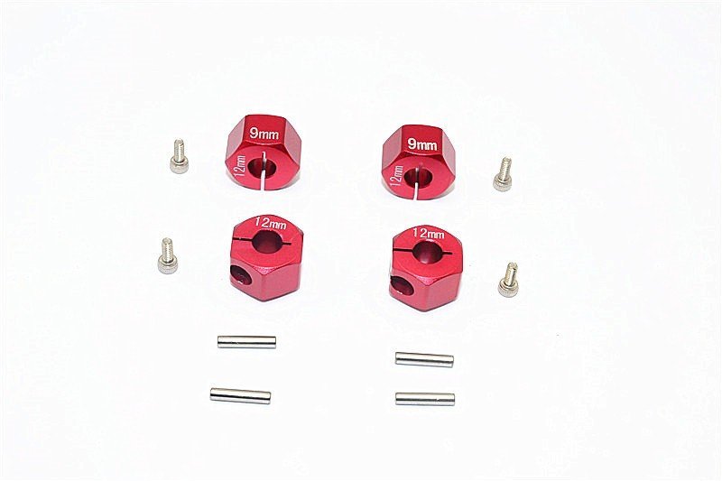 GPM KXS010/1294 THUNDER TIGER KAISER XS CNC Aluminium Wheel Hex Set