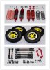 TRAXXAS 1/10 Craniac Monster Truck TRAXXAS Craniac On-road set ting Component (Plastic Wheels 6 Poles) - 1set Included: (Aluminium Front + Rear Dampers, Spring Steel Tie Rod, Aluminium Front Mount Holder & Tie Rod, Wheel Hex, Front + Rear Plastic Whe