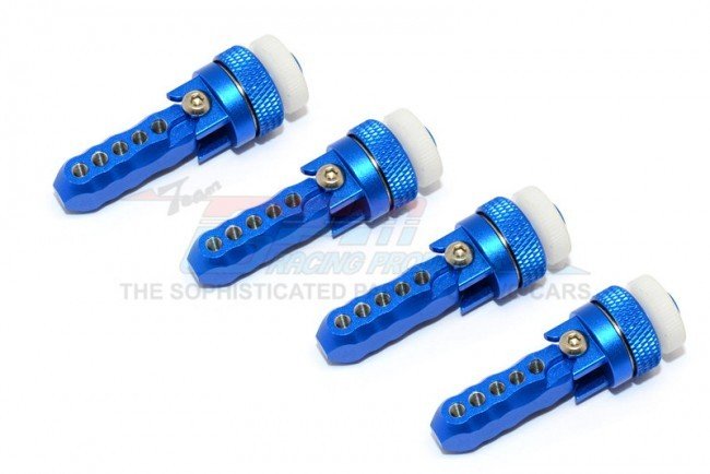 TRAXXAS E-REVO Aluminium Front + Rear Magnet Body Mount - 1set - GPM ER201FR