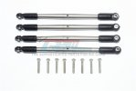 TRAXXAS E-REVO VXL Stainless Steel Front+Rear Supporting Tie Rod - 12pc set - GPM ER2049S/4