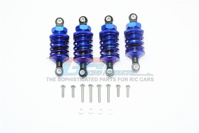 TRAXXAS 4WD GT4 TEC 2.0 Aluminum Front (50mm)+Rear (47mm) Oil Filled Dampers - 16pc set - GPM GT4750FR
