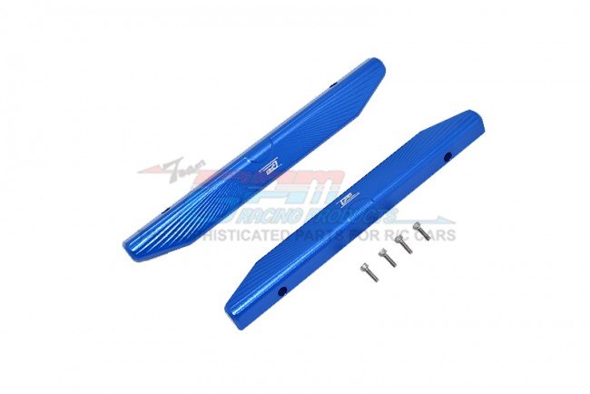 6Pieces Set New Gpm Traxxas Maxx Aluminum Chassis Nerf Bars Blue TXMS014-B