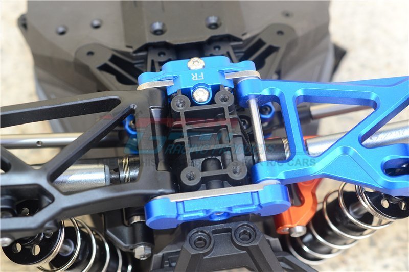 Barre De Renfort Arrière Aluminium Bleue GPM Racing Pour Traxxas X-Maxx 8S Et XRT - Réf. GPMTXM300RB