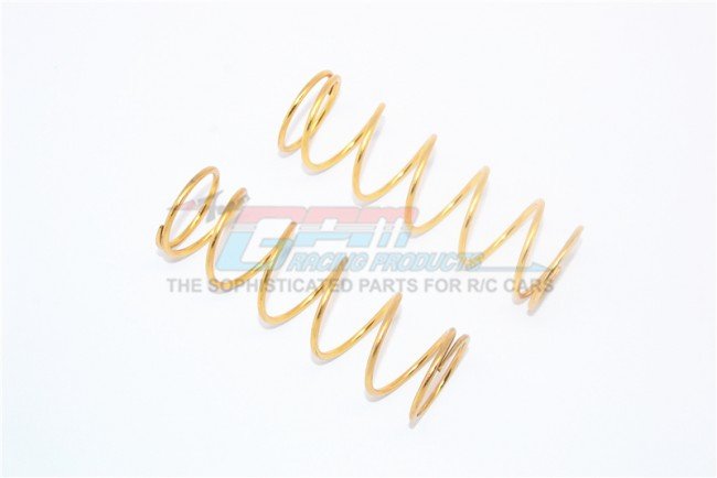 TRAXXAS MAXX MONSTER TRUCK Spare Springs (Gold) For Front/Rear Dampers - 2pc set - GPM TXMSF/R/SPGD
