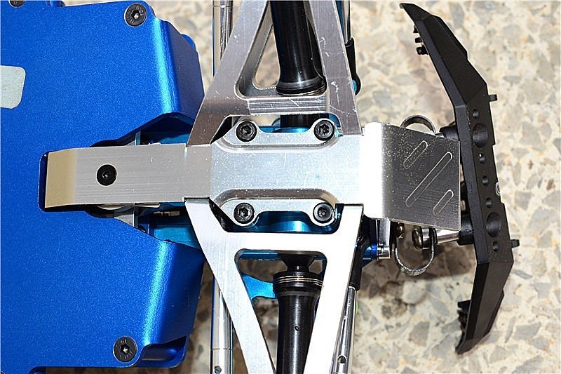 Hot Racing Aluminum Front Skid Plate – Traxxas E Revo 2.0, ERVT331F01, Hot Color