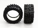 TRAXXAS 1:16 Mini E-REVO  Front/Rear Rubber Radial Tire With Insert (40g) (Offroad Dirt Hawg Pattern) - 1pr - GPM ERV887F/R40G
