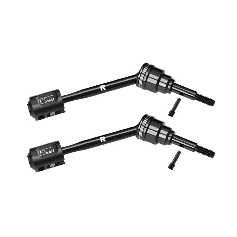 TRAXXAS MINI MAXX MONSTER TRUCK 4140 Carbon Steel Rear Driveshafts And Drive Cups (50mm) - GPM TXMM050RS