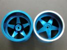 TRAXXAS 1/10 Revo Alloy Front/Rear Rims (5 Spokes) For GPM Option Tires - 1pr - GPM TRV10005W TRAXXAS 1/10 Revo Alloy Front/Rear Rims (5 Spokes) For GPM Option Tires - 1pr - GPM TRV10005W