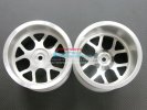 TRAXXAS 1/10 Revo Alloy Front/Rear Rims (6 Spokes - BBS Y Shape) For GPM Option Tires - 1pr - GPM TRV10022W TRAXXAS 1/10 Revo Alloy Front/Rear Rims (6 Spokes - BBS Y Shape) For GPM Option Tires - 1pr - GPM TRV10022W
