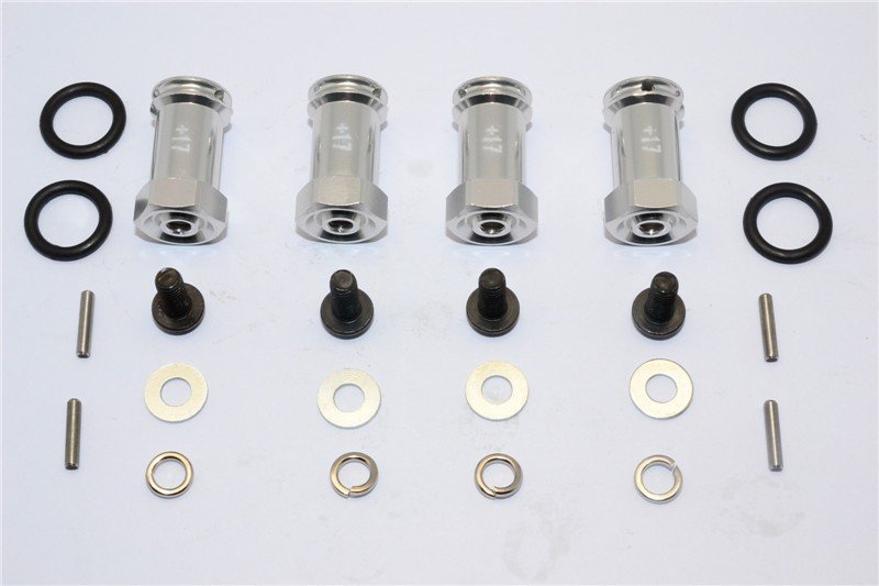 TRAXXAS 1/10 Slash 4x4 Alloy Hex Adaptor(+17mm) - 4pcs set - GPM SLA010/+17MM