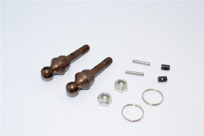 TRAXXAS 1/10 Slash 4x4 Spring Steel Cup Joint For SSLA1280FST Front CVD Swing Shaft - 1pr - GPM SSLA1280FST/JT