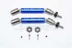 TRAXXAS Slash 4x4 Stainless Steel 304+Aluminum Front CVD Drive Shaft With Steel Wheel Hex - 10pc set - GPM SSLA1280FHA