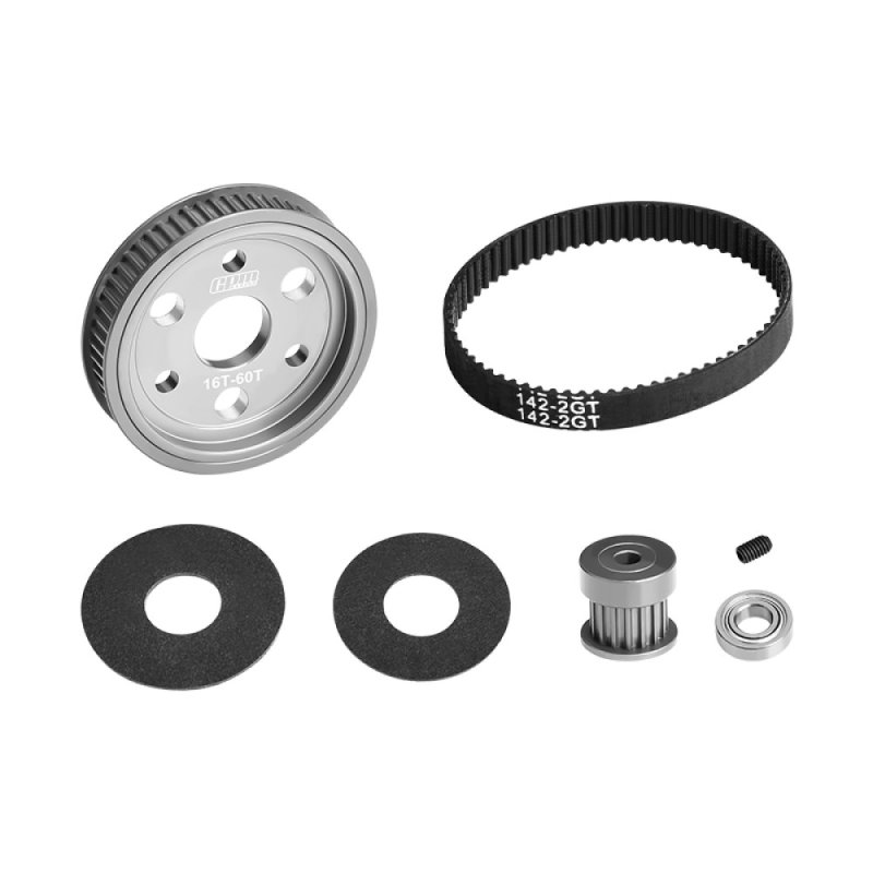 TRAXXAS SLASH MUDBOSS MODIFIED DIRT OVAL RACER Gearbox Gear Belt Drive set With Motor Gear - GPM TSM1660TS