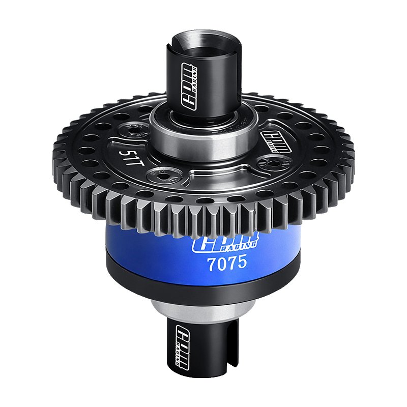 TRAXXAS SLEDGE MONSTER TRUCK 20crmnti Steel + 7075 Alloy 51T Center Complete Differential (no Diffs Oil) - GPM SLE51S
