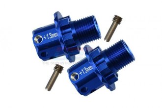 GPM Alu Hex Adaptor Für Traxxas Slash 4X4 - +17mm, 4-teilig, Orange