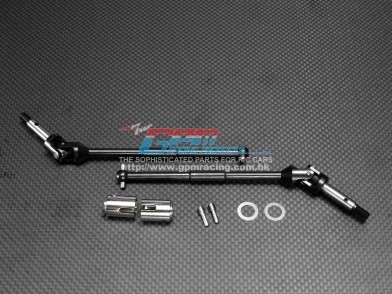 TRAXXAS 1/10 T-Maxx Monster Truck (Options) Steel Front / Rear Universal Swing Shaft With Screws & Shims-1pr set - GPM TMX12105S