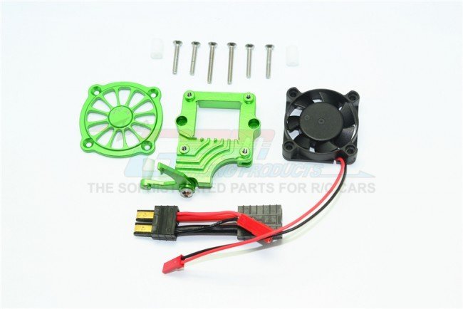 Aluminum Motor Cooling Fan With Switch For Traxxas TRX-4 Defender / TRX-6 G63 - Easy Install Upgrade Part, Brown