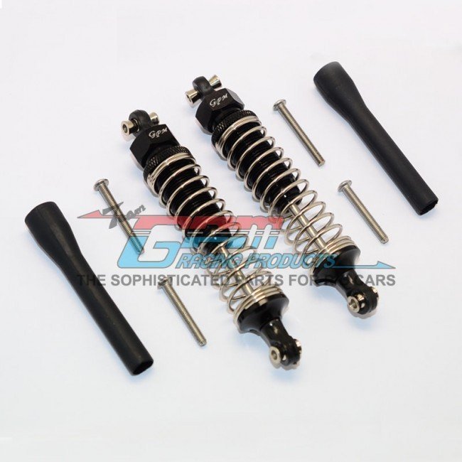 Pedane Laterali In Alluminio GPM Per Traxxas TRX-4 (Modello C) Nero GPMTRX4014XBK