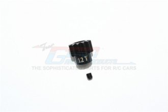 GPM Racing Set Pignone Motore 11T In Acciaio Nero Per Traxxas TRX-4 / TRX-6 (2 Pezzi) - 4