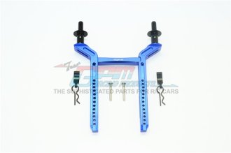 GPM Racing Set Supporti Corpo Anteriore/Posteriore In Alluminio Blu (5 Pz) Per TRX-4 / TRX-6