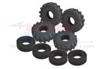 TRAXXAS TRX4M FORD BRONCO Widen 1.0 Inch High Adhesive Crawler Rubber Tires 60mm X 25mm With Foam Inserts - GPM TRX4MZSP1214