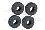 TRAXXAS TRX4M FORD BRONCO 1.0 Inch High Adhesive Crawler Rubber Tires 55mm X 22mm With Foam Inserts - GPM TRX4MZSP24A