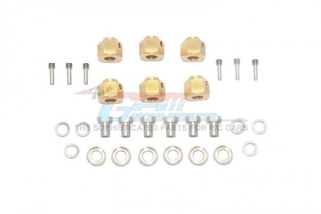 GPM Alu-Hex-Adapter Für Traxxas TRX-6 Mercedes G63 – 9mm Dick, 30-teiliges Set In Grün, Erweitert Spurweite
