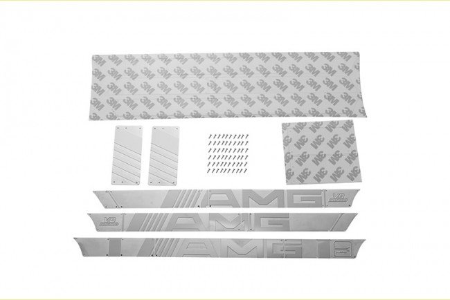 TRAXXAS TRX6 MERCEDES-BENZ Stainless Steel Slip Proof Tread For TRX6 Benz G63/TRX-4 Benz G500 Body Sides(Amg Version B) - 67pc set - GPM TRX6ZSP10B