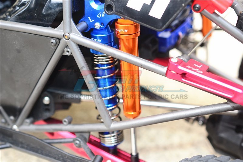 Kit Supporto Ammortizzatore Posteriore In Alluminio GPM Racing (9 Pz) Verde – Per Traxxas Maxx 1:10