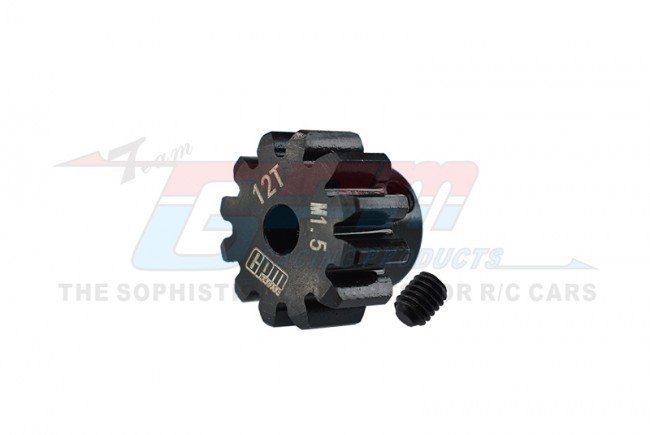 GPM TXM012TS Precision Medium Carbon Steel 12T Motor Gear for