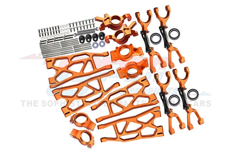 GPM TXM100A Aluminum Suspension Arm Set for TRAXXAS X-MAXX