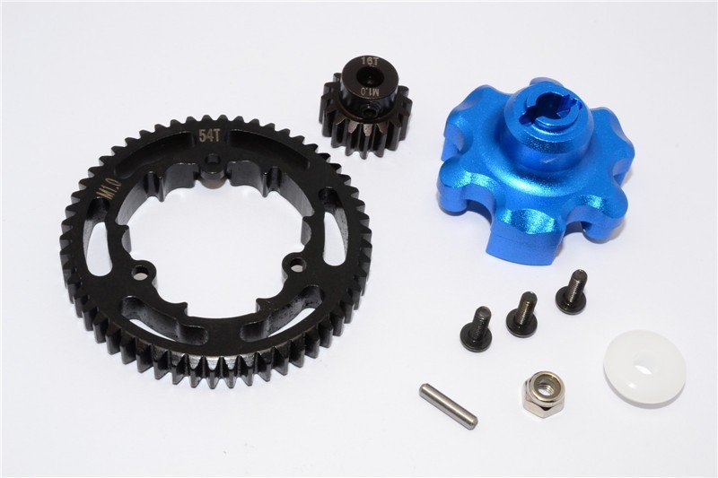 TRAXXAS X-Maxx 1/8 CNC-Style Aluminium Gear Adapter and 54T Spur