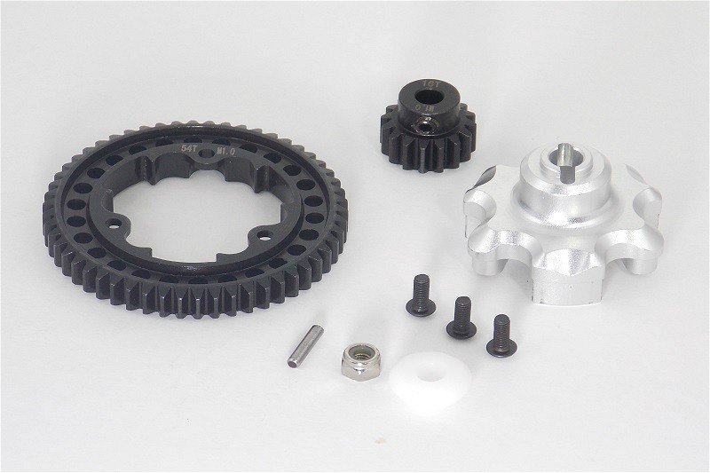 TRAXXAS X-Maxx 1/8 CNC-Style Aluminium Gear Adapter and 54T Spur