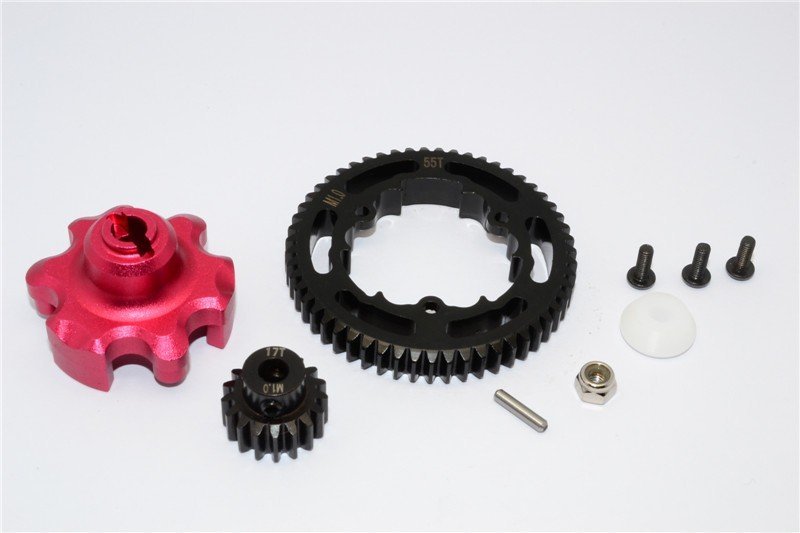 TRAXXAS 1/8 X-Maxx Precision Gear Adapter and 55T Steel Spur 17T