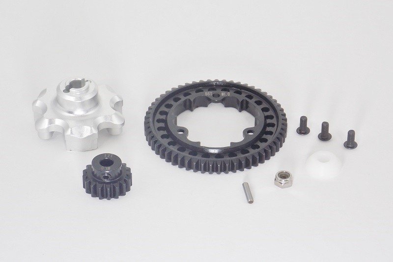 TRAXXAS 1/8 X-Maxx Precision Gear Adapter and 55T Steel Spur 17T