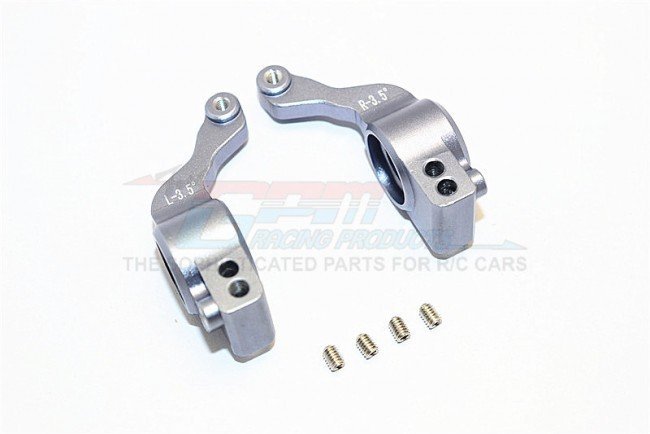 Axial EXO Aluminum Rear Knuckle Arms – 1 Pair, Gray Silver Upgrade