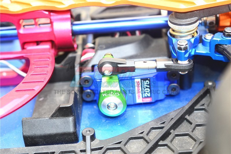 GPM Aluminum Steering Assembly For Traxxas XO-01 Supercar - With Bearings & Stainless Steel Screws