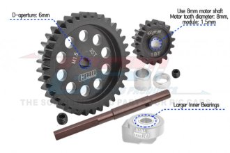 GPM TXM1835TS Precision Carbon Steel Spur Gear Set for Traxxas X