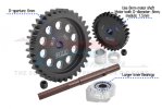 TRAXXAS XRT 8S 40CR Carbon Steel M1.5 Spur Gear 35T + Motor Gear 30T - GPM TXM3035TS TRAXXAS XRT 8S 40CR Carbon Steel M1.5 Spur Gear 35T + Motor Gear 30T - GPM TXM3035TS