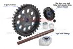 TRAXXAS XRT 8S 40CR Carbon Steel M1.5 Spur Gear 33T + Motor Gear 25T - GPM XRT2533TS TRAXXAS XRT 8S 40CR Carbon Steel M1.5 Spur Gear 33T + Motor Gear 25T - GPM XRT2533TS