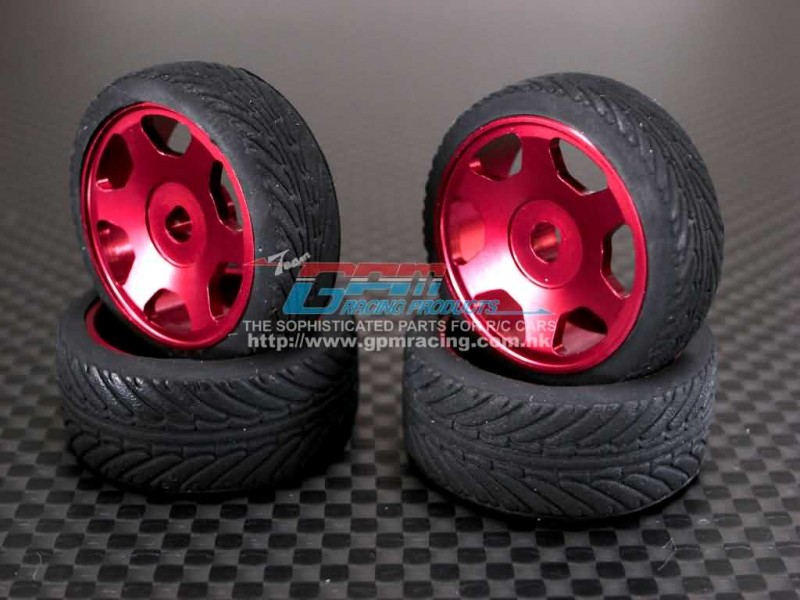 XMODS RADIO SHACK Rims Alloy Front+Rear Sinkage Rims (6 Poles) With Radial Tires For XM, XME - GPM XM06/890F+RG